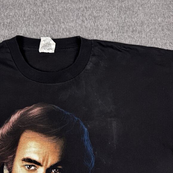 Vintage Neil Diamond T-Shirt Mens XL Black‎ Portrait Concert Tour 90s 1996 - Picture 2 of 7